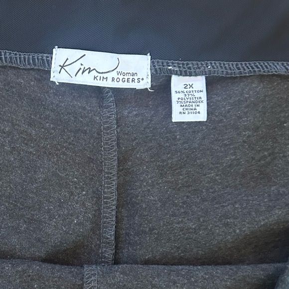 NWT KIM ROGERS TUMMY CONTROL WITH INTERIOR MESH LINING SPANDEX AND COTTON MIX 2X - Picture 5 of 8